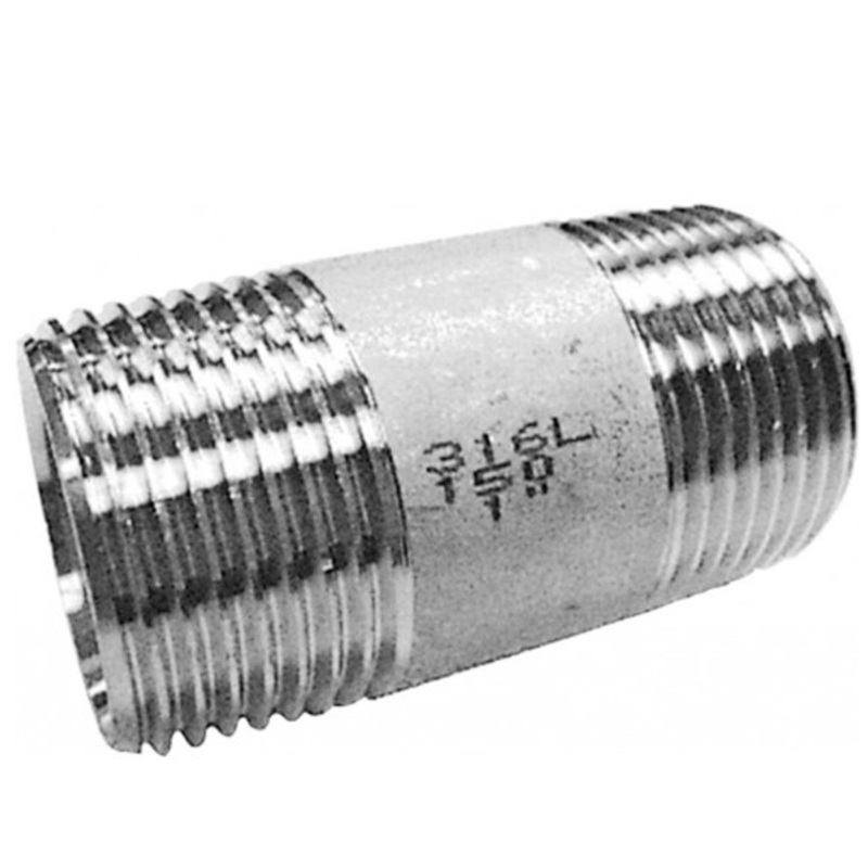 BARREL NIPPLE BSP 150 LB STAINLESS STEEL 316
