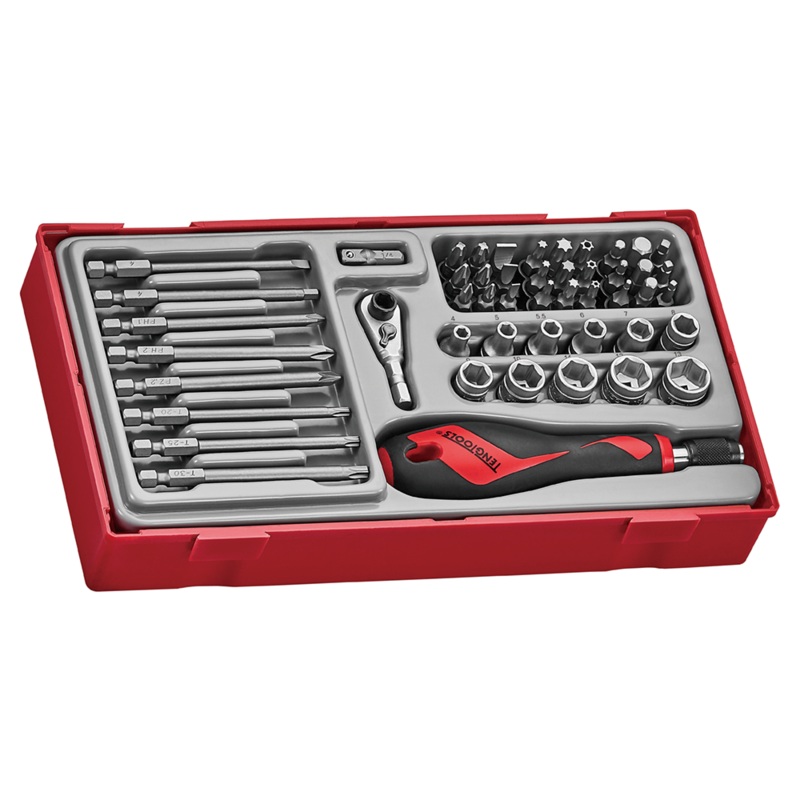 BITS SET WITH QUICK CHUCK DRIVER 49 PCS