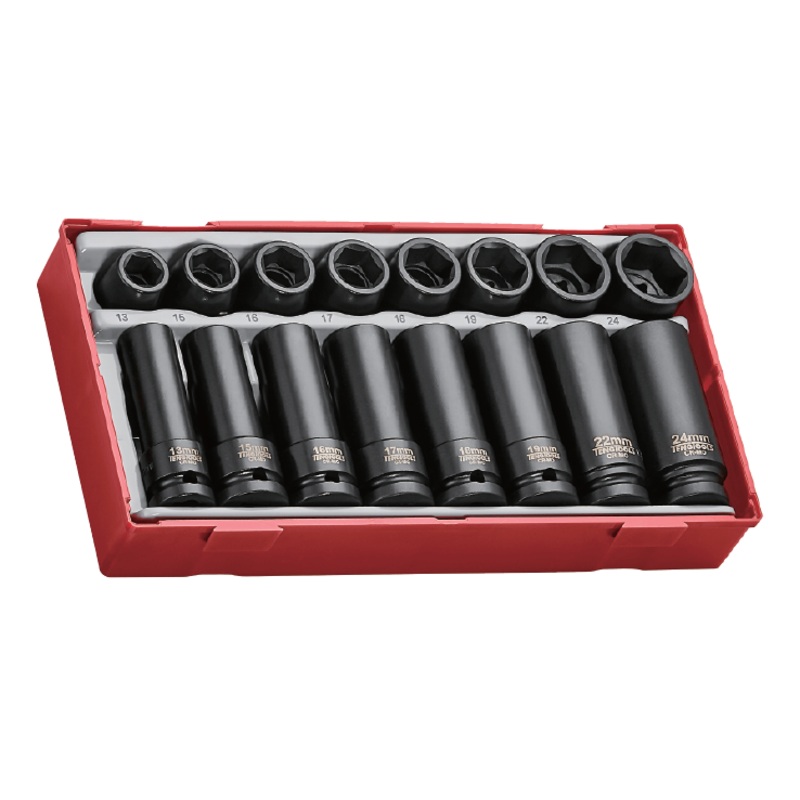 IMPACT SOCKET SET 1/2IN DRIVE 20PCS