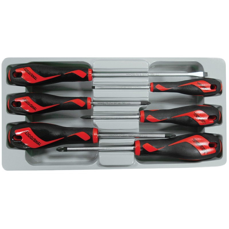 SCREWDRIVER SET (FLAT,PH,PZ) 6 PIECE