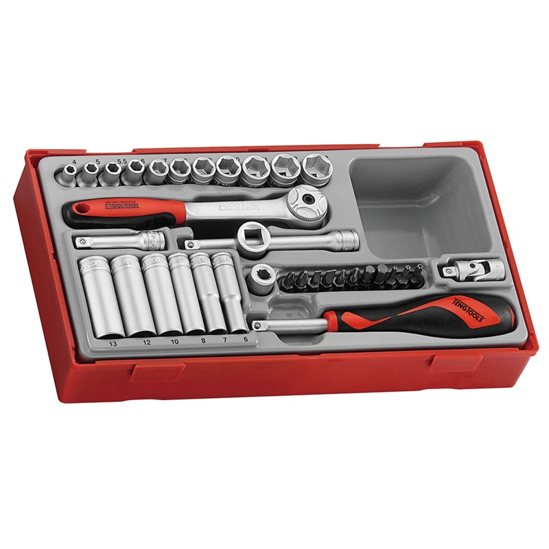 SOCKET SET 1/4 DRIVE 35 PIECE