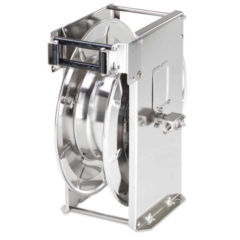Stainless Steel Auto Retract Hose Reel (BARE REEL – NO HOSE SUPPLIED)