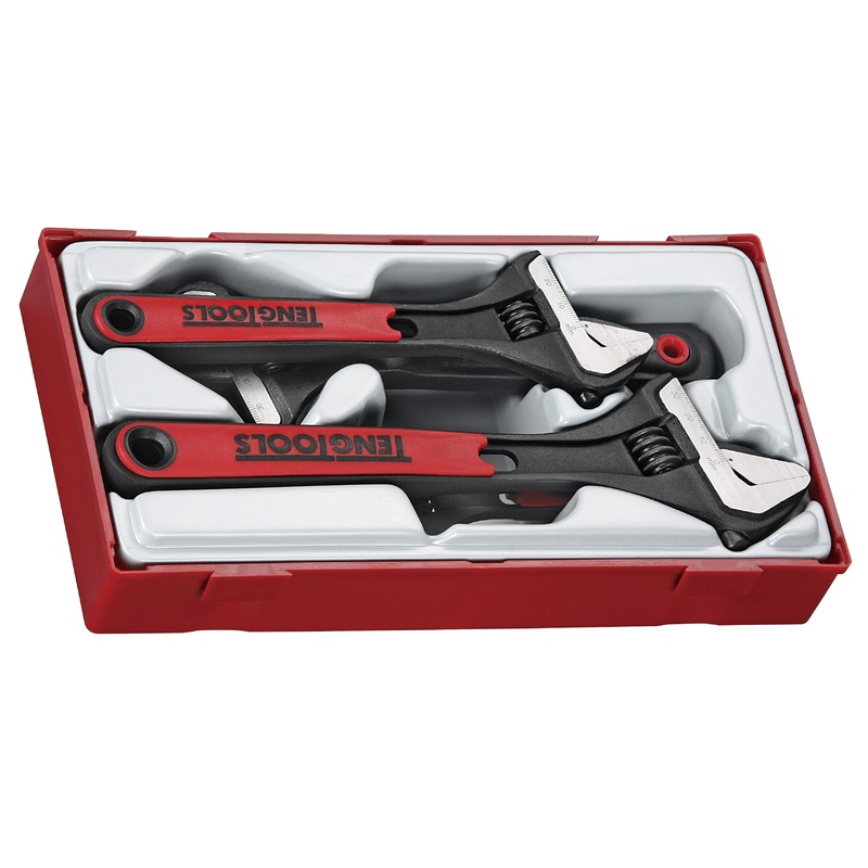 TPR GRIP ADJUSTABLE WRENCH SET 4 PIECE