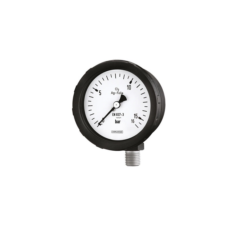 Diaphragm pressure gauges for chlorine metering services PsPK 63-2