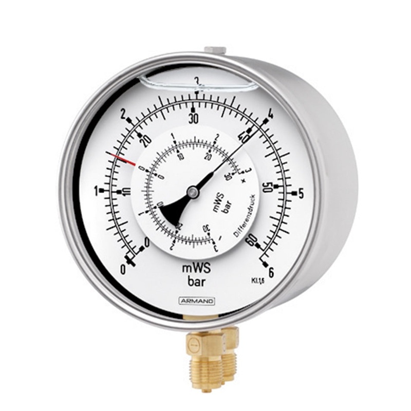 Differential Bourdon tube pressure gauges DiRCh / DiRChG