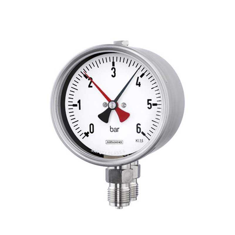 Duplex Bourdon tube pressure gauges DRCh / DRChG