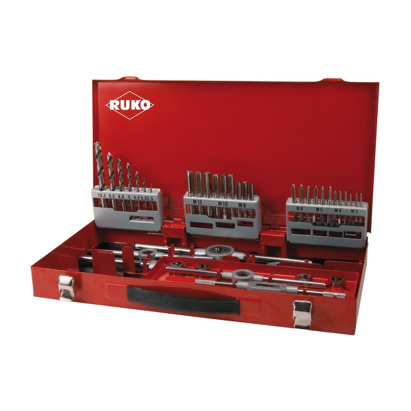 M3-12 TAP & DIE SET|37 pieces|44 pieces