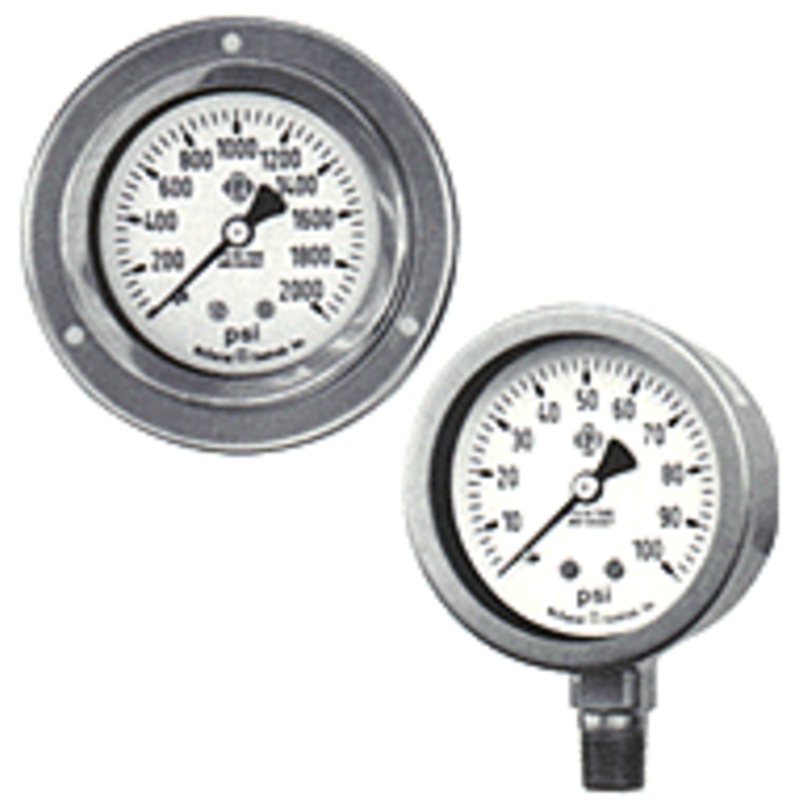 McDaniel Pressure Gauge – E9 Model – 4 Gauge, 1/4 NPT BTM, 1000 PSI
