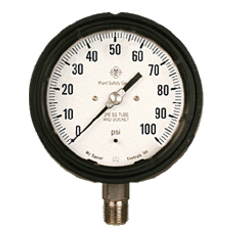 McDaniel Pressure Gauge – PSG Model – 4.5 Gauge, 1/2 NPT BTM, 400 PSI//KPA