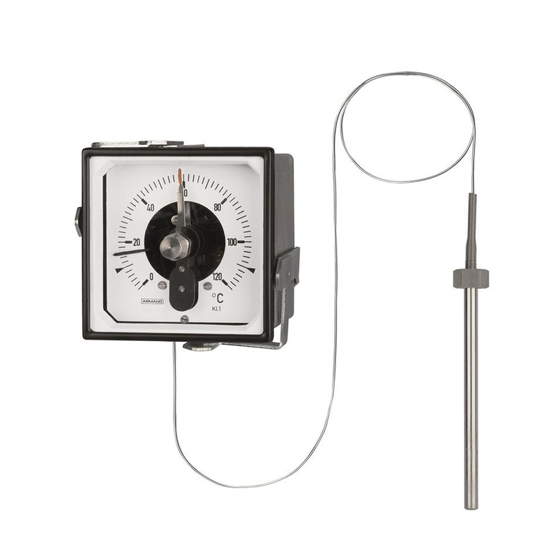 Remote Gas-actuated Square Thermometers w/ Limit Switch TFQS