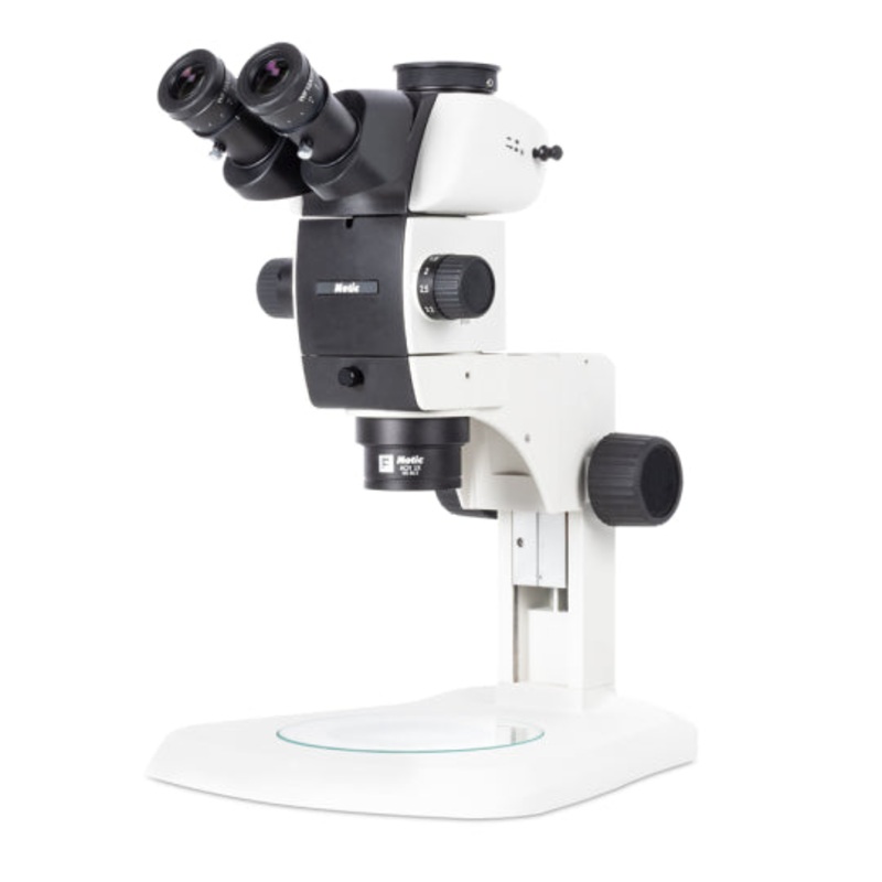 Motic SM7TR-P A1X Trinocular Plan Achromat Microscope  8X-56X with 10x Eyepiece Part no. 1100201800041 30 inclined opaque samples
