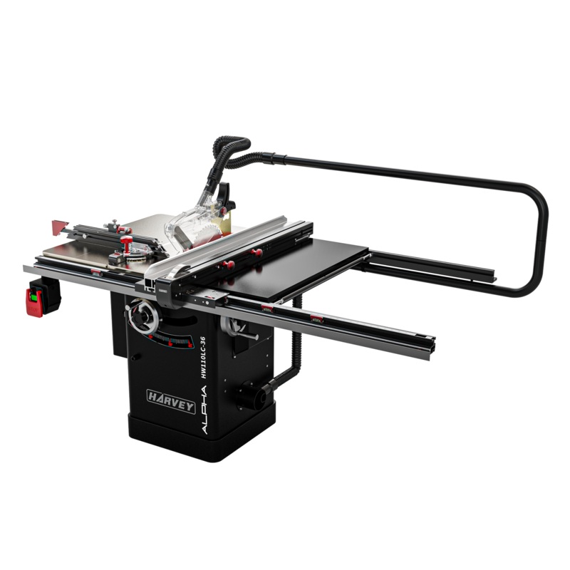 ALPHA HW110LC-36Pro 10 2HP Stain-less Cabinet Saw with Big Eye Rip Fence