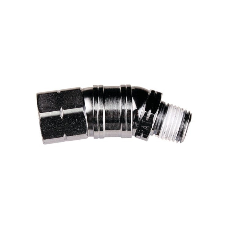 Flex-Angle Swivel Fitting – 1/4 NPT Inlet / 1/4 FNPT Outlet