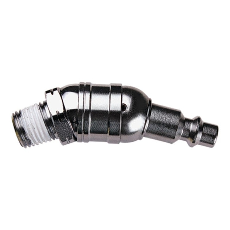 Flex-Angle Swivel Fitting – 1/4 NPT Inlet / 1/4 Industrial Interchange Plug