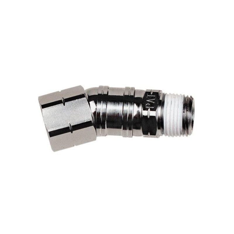 Flex-Angle Swivel Fitting – 3/8 NPT Inlet / 3/8 FNPT Outlet