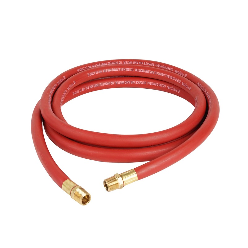 General Purpose Air Hose Assembly – 1/2 ID x 12′