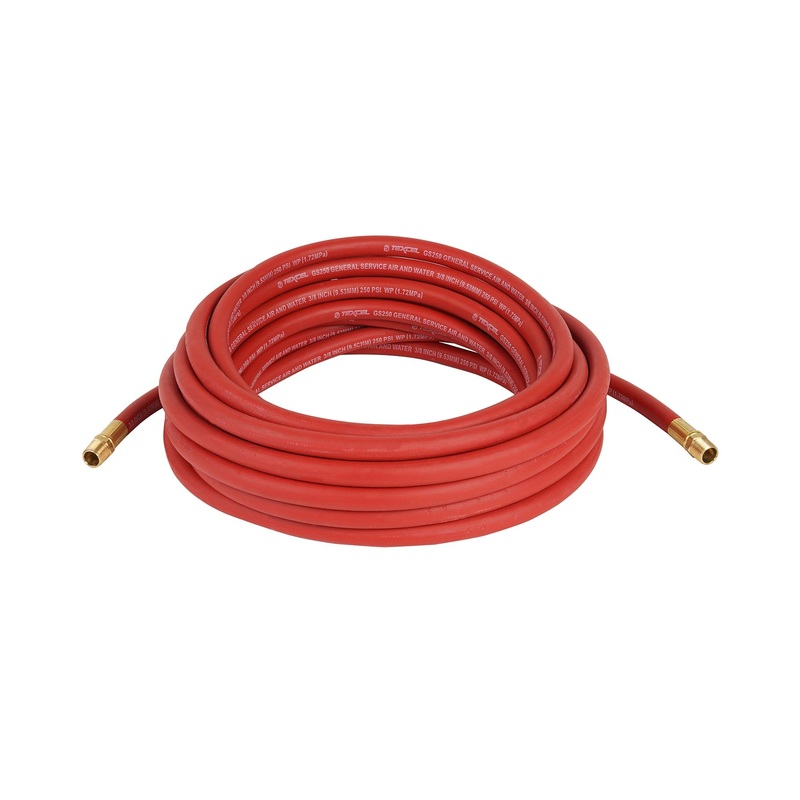 General Purpose Air Hose Assembly – 3/8 ID x 25′