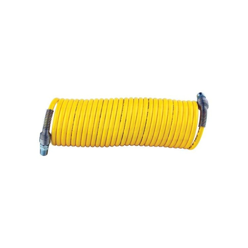 Nylon Coiled Air Hose Assembly – 1/4 ID x 25′