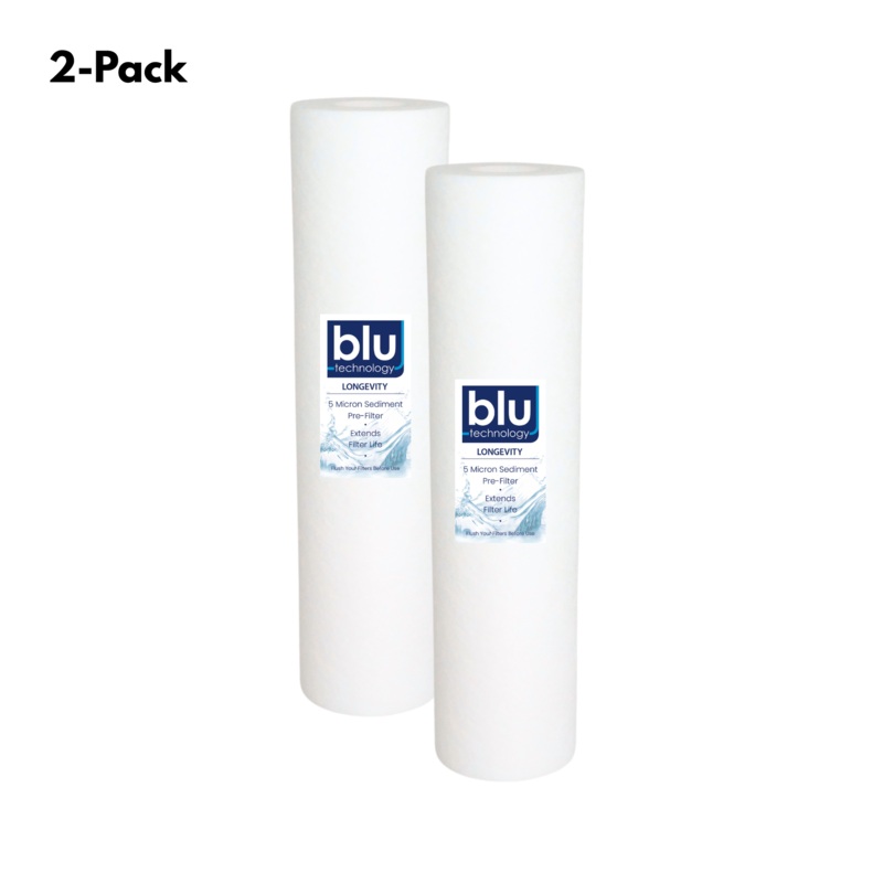5 Micron Water Filter Recharge (2-Pack) | 10-inch