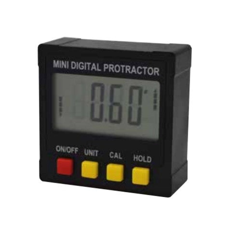 Mini Digital Protractor | Range 360 (4 x 90) | Resolution 0.01 | Repeatability 0.01 | Accuracy +- 0.3