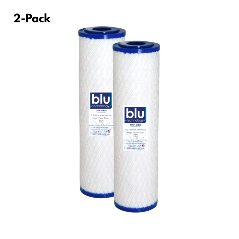 OFF-GRID UPGRADE Water Filter Recharge (2-Pack) | 10-inch