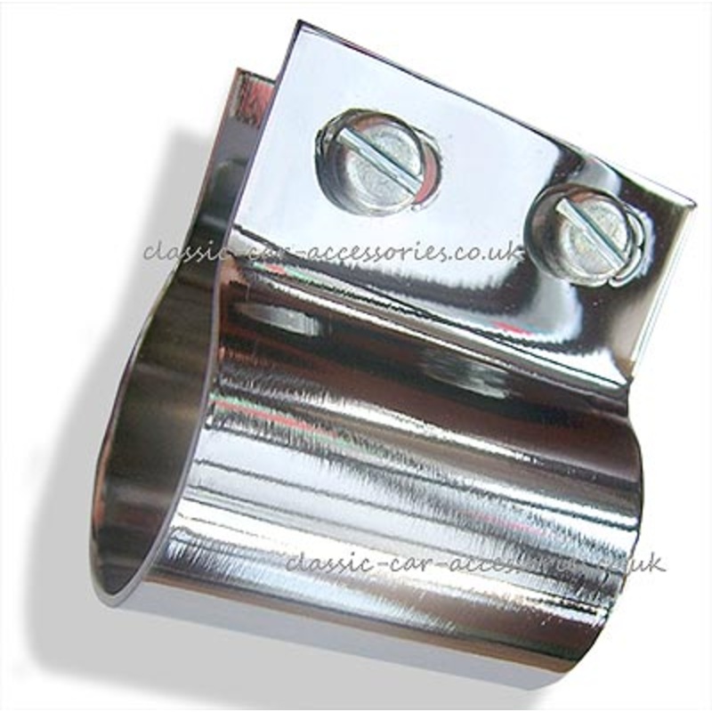 Badge bar clip, chrome on brass, for 1 bars. – CXBC022