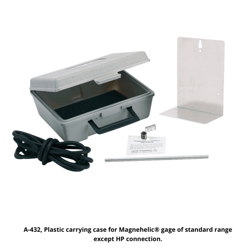 Dwyer A-432 Magnehelic Gauge Portable Kit Carrying Case