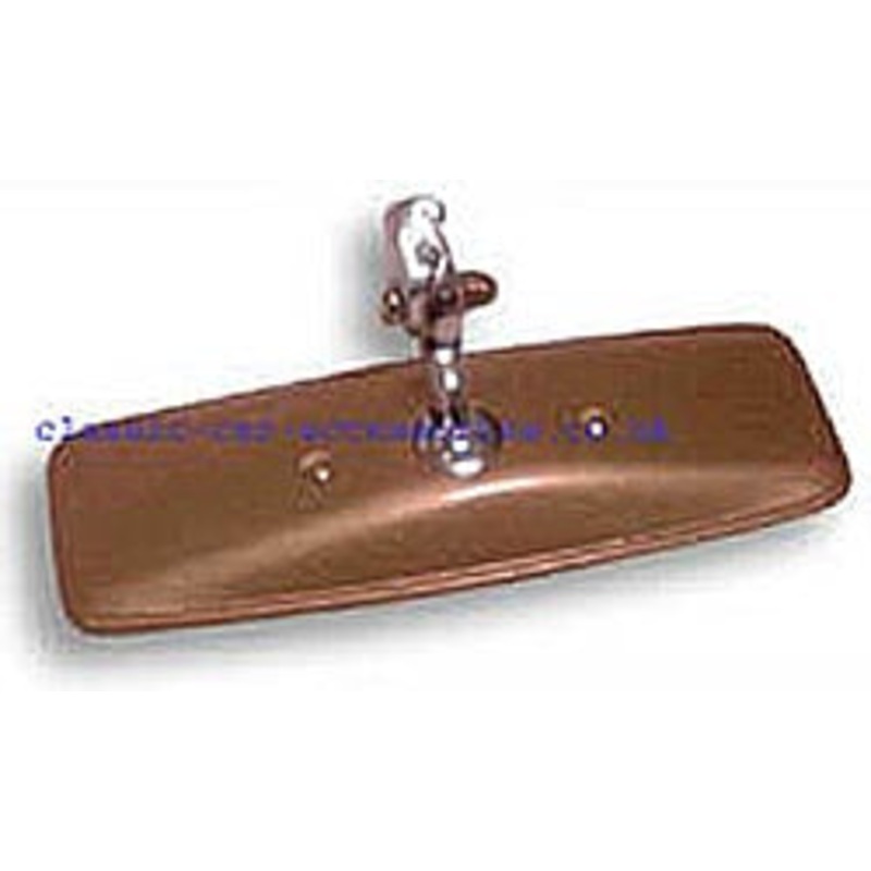 MGB interior Rear View mirror head with gold painted back & chrome clamp – CMN08