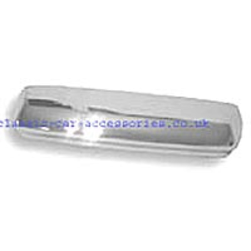 Mini metal chrome number plate light cover – CL05
