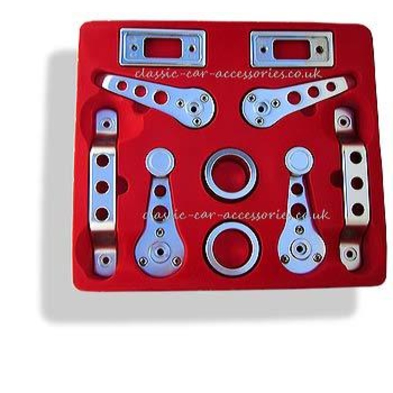 Polished alloy door and window handles & winders for the classic Mini – CX10240