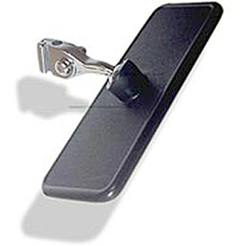 Rod mounted interior Rear View mirror with black head & chrome clamp – CMN0811