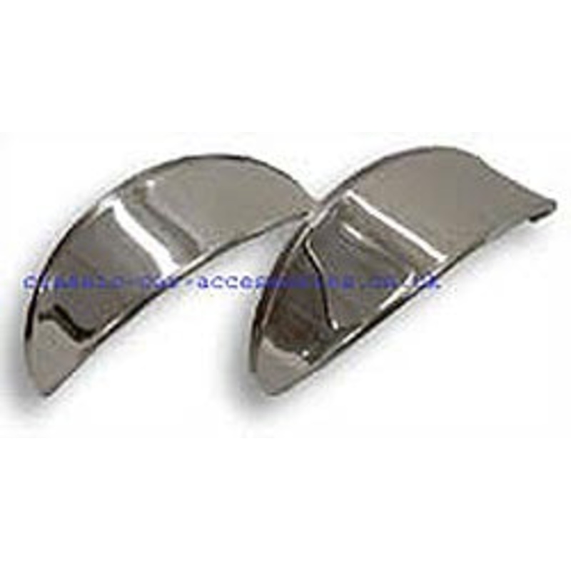 Stainless steel headlamp visors (Pair) – CL01