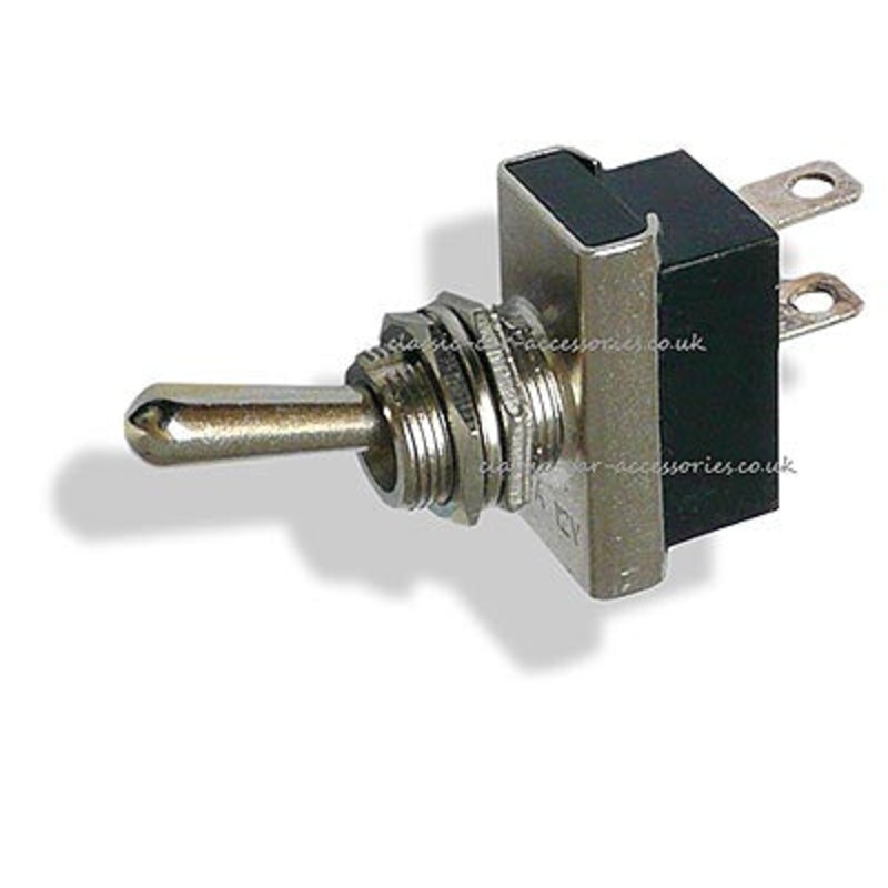 Switch On/Off with 2 Lucar terminals and chrome toggle [S16] – CLS0111