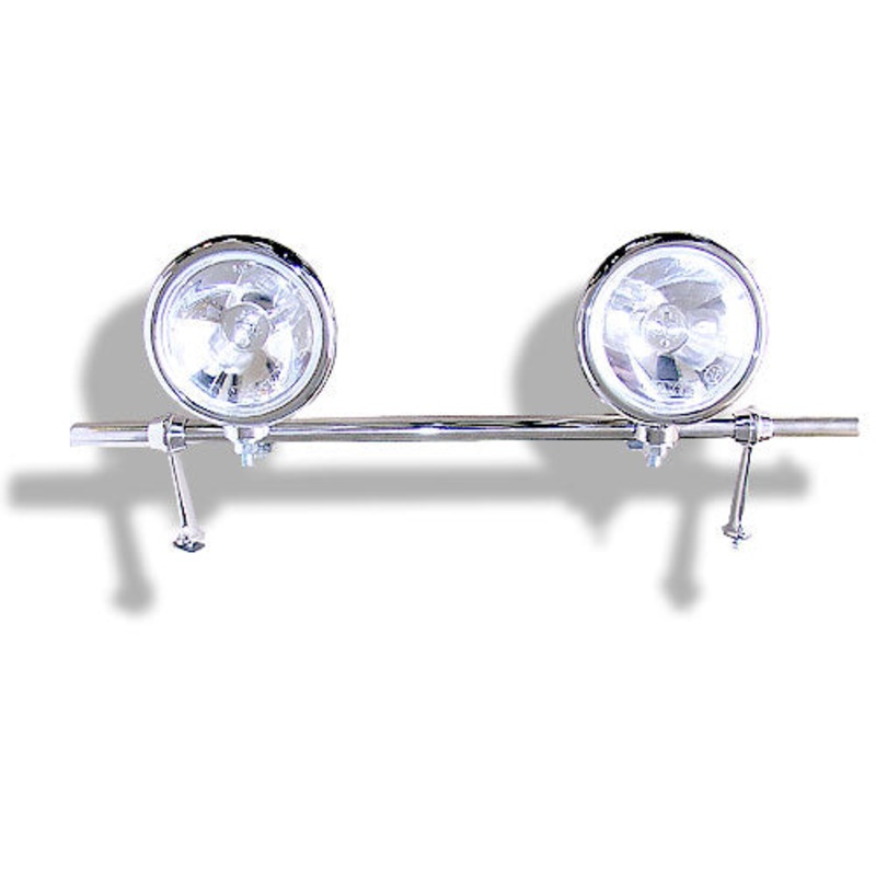 Badge bar with 125mm spot lights. Diecast chrome legs – CL042201