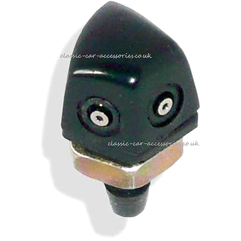 Black windscreen twin washer jet  – CXW056