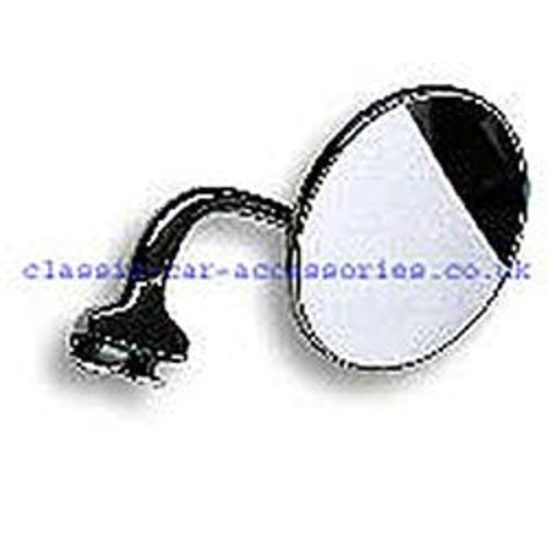 Clamp on 3 or 4 Flat mirror with curved arm – CME143