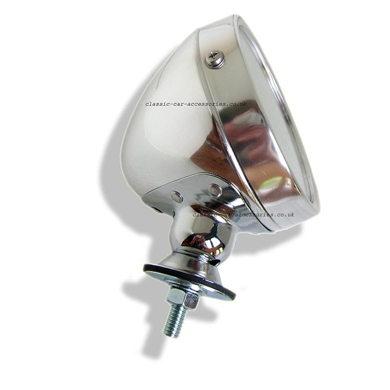 Grand Prix style lightweight polished alloy Downton style mirror – CME13