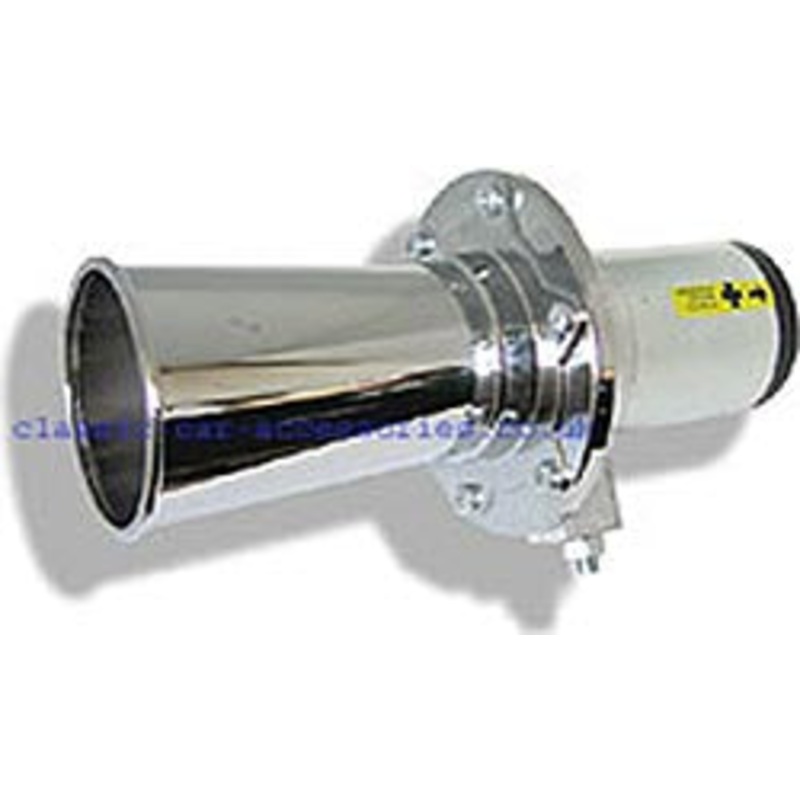 Italian Klaxon 12v period horn with chrome trumpet – CH072