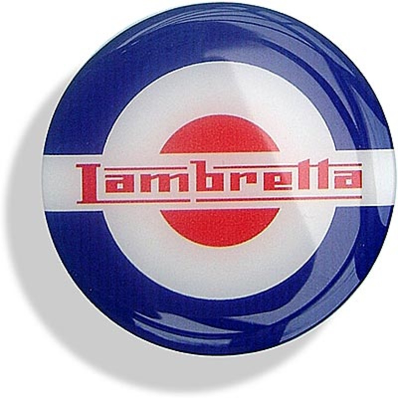 Lambretta red, white and blue 65mm Roundel Sticker – CXW10161