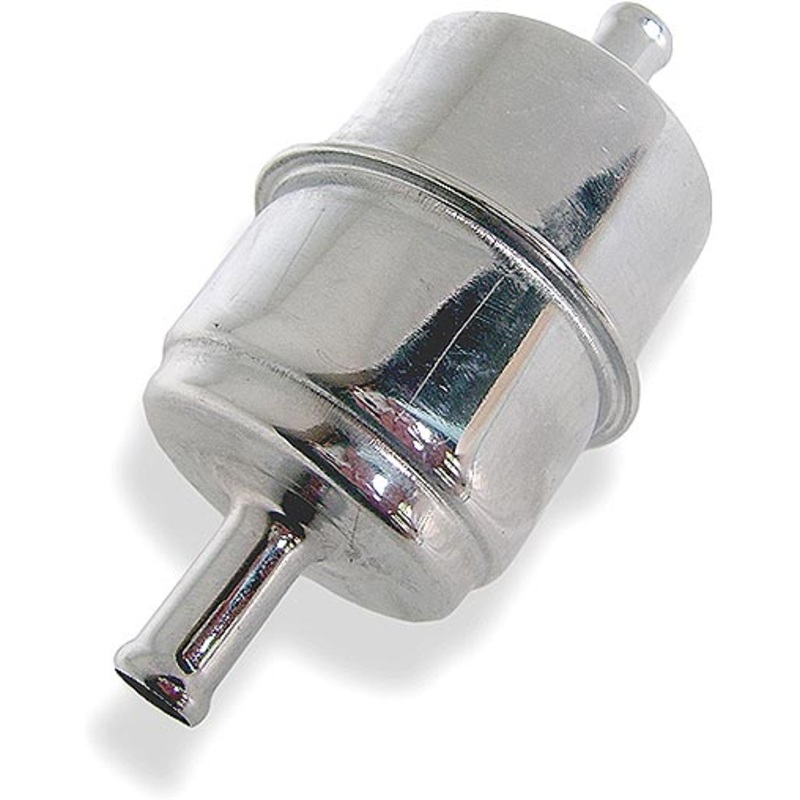 Large chrome plated in-line fuel filter – CXE0121