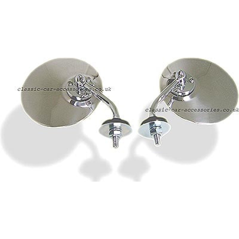 Lucas style car mirror  Convex or flat glass. (Pair) – CME06