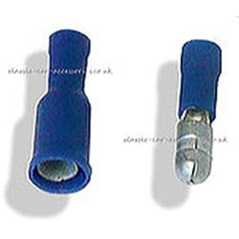 Push on round connectors (Blue) x 5 – CLS1055