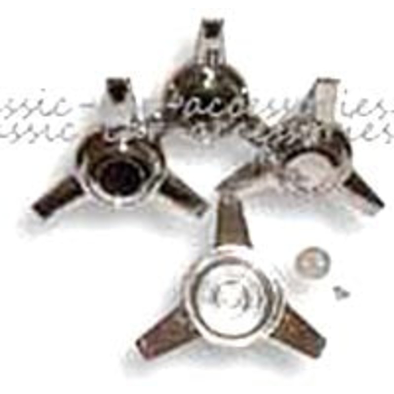 Set of chrome wheel spinners. Set of 4. – CXB091