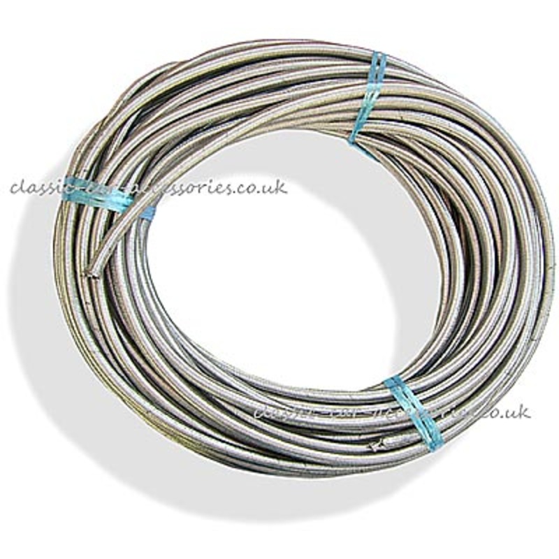 Stainless steel sheathed braided fuel pipe  6.5mm  (per  metre or 10) – CXE0200