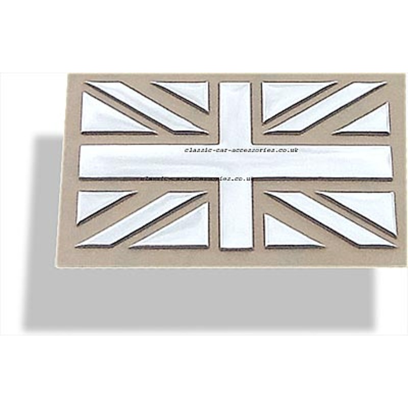 Union Jack chrome symbol 3D transfer – CXB0102