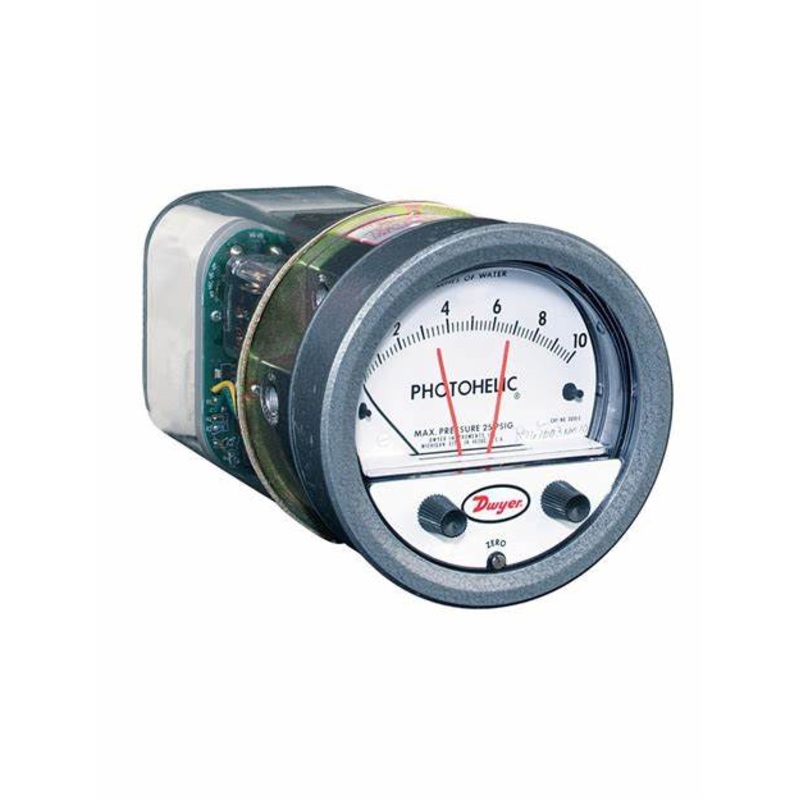 DWYER Series A3000 Photohelic Pressure/Switch Gauge