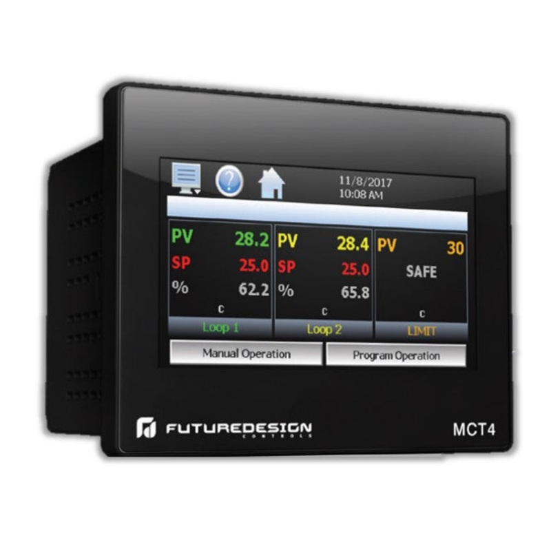 MCT4-01-4 MULTI-LOOP CONTROLLER – 1/4 DIN – 120VAC – Standard Software