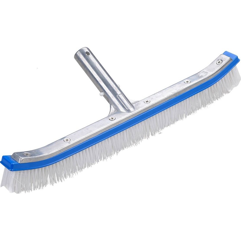 Curved Aluminum 18 Brush for Swimming Pool Walls and Floors