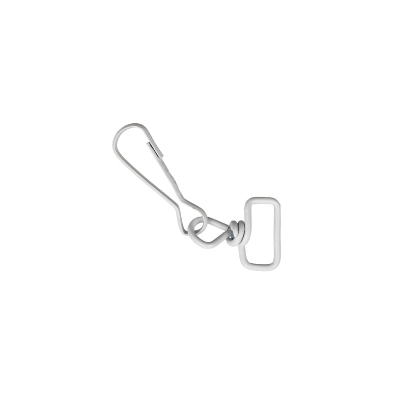 Swivel Loop with Lanyard Hook|White|3/4 inch|Bag (500 Pieces)|Case (3,000 Pieces)