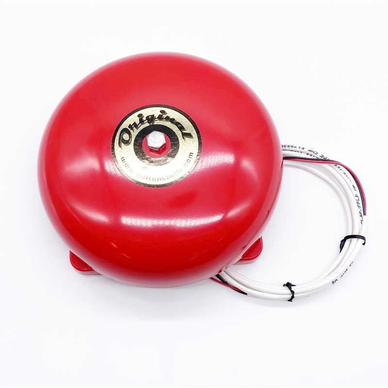 Low-Voltage Red Bell for Driveway Alarm Kits  Loud Signal Enhancement for Wireless Chime Systems